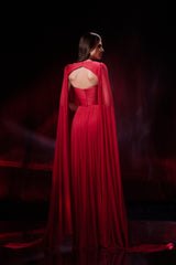 Rochie de seara lunga din tul de matase Pandora CA72_M