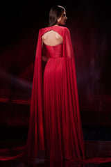 Rochie de seara lunga din tul de matase Pandora CA72