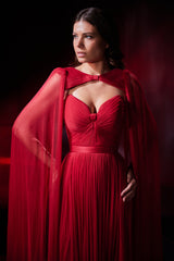 Rochie de seara lunga din tul de matase Pandora CA72