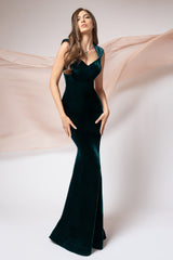 Rochie de seara din catifea Monaco CA34