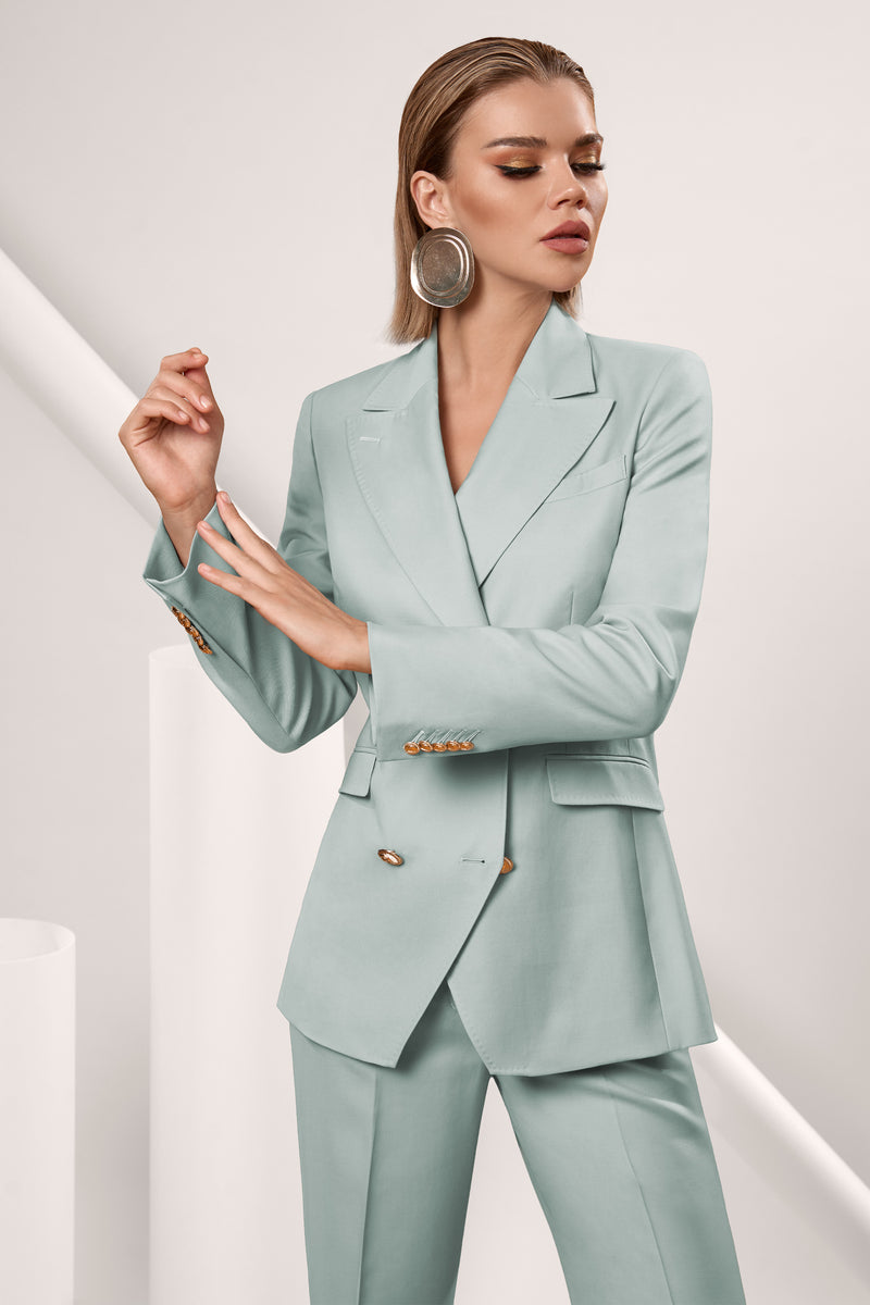 Sacou double-breasted din lana premium Mesmerize Jacket C100