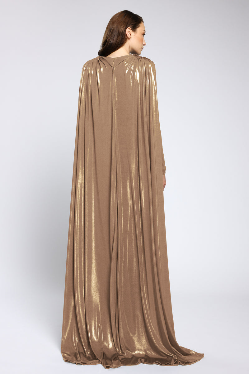 Capa din lycra metalic, cu design fluid si efect spectaculos Noa CA174