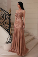 Rochie couture din tul de matase peliculizat Zendaya CA161
