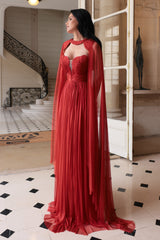 Rochie din tul de matase cu corset sculptat Carolina CA163