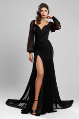 Rochie de seara realizata din tul de matase natural Greta CA88
