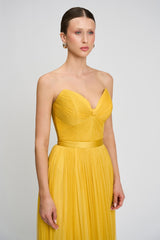 Rochie de seara lunga din tul de matase Pandora CA72