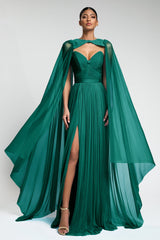Rochie de seara lunga din tul de matase Pandora CA72