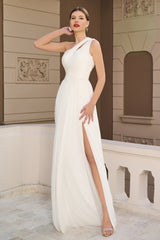 Rochie lunga realizata din tul din matase pura cu dantela Chantilly franceza CA1343